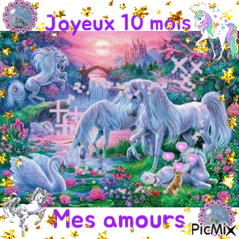10 mois des jumelles - Бесплатный анимированный гифка