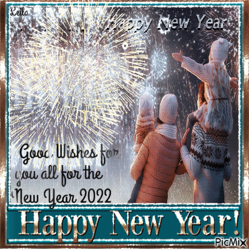 Good Wishes for you all. Happy New Year - Gratis animerad GIF