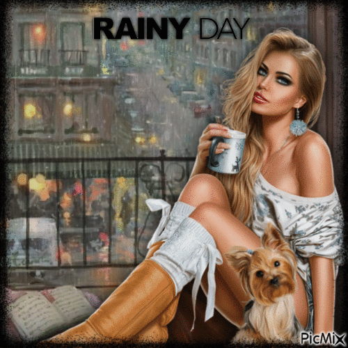 rainy day - GIF เคลื่อนไหวฟรี
