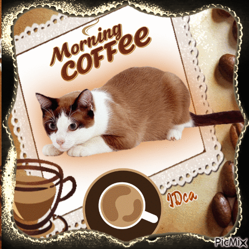 Morning coffee - GIF animasi gratis