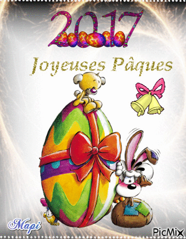 Joyeuses Pâques - Ingyenes animált GIF