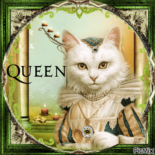 ☆☆ QUEEN  CAT ☆☆ - Free animated GIF