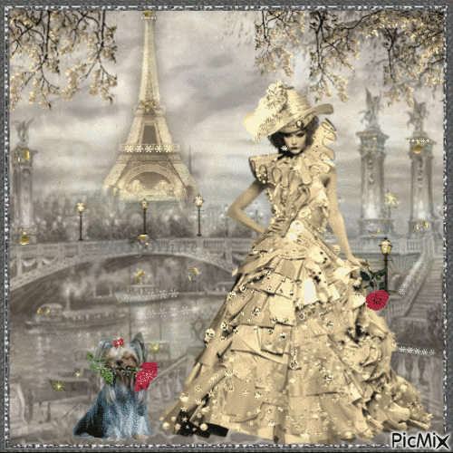 Glamorous Paris - GIF animé gratuit