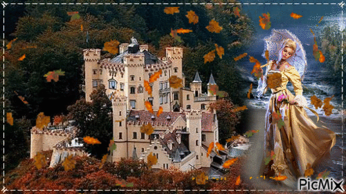 Осенний замок! - Gratis animerad GIF