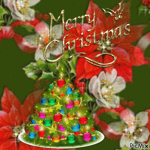 we wish you a merry christmas - GIF animado grátis