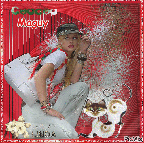 coucou Maguy pour toi ♥♥♥ - GIF animasi gratis