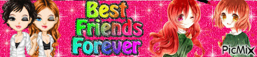 best friends - GIF animado gratis