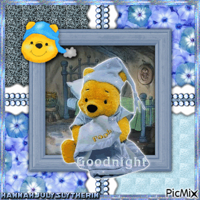 {{{Winnie the Pooh says Goodnight}}} - Δωρεάν κινούμενο GIF