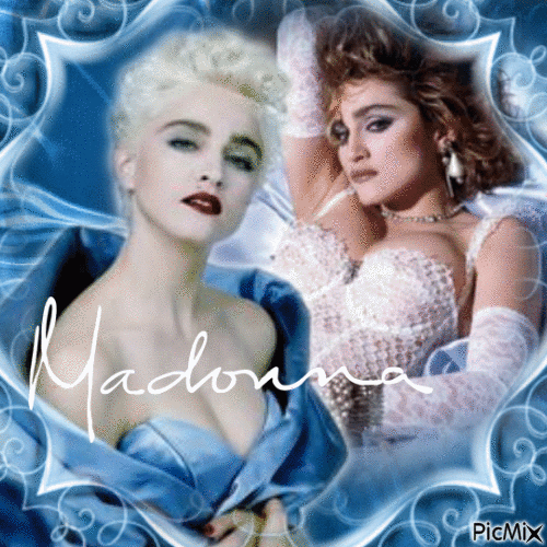 Madonna star préférée de ma jeunesse - Animovaný GIF zadarmo