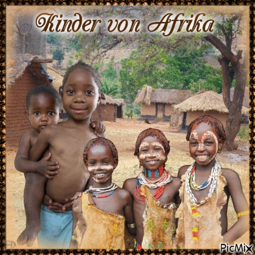 Kinder von Afrika - Zdarma animovaný GIF