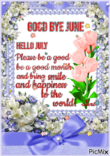 Welcome July - Gratis geanimeerde GIF