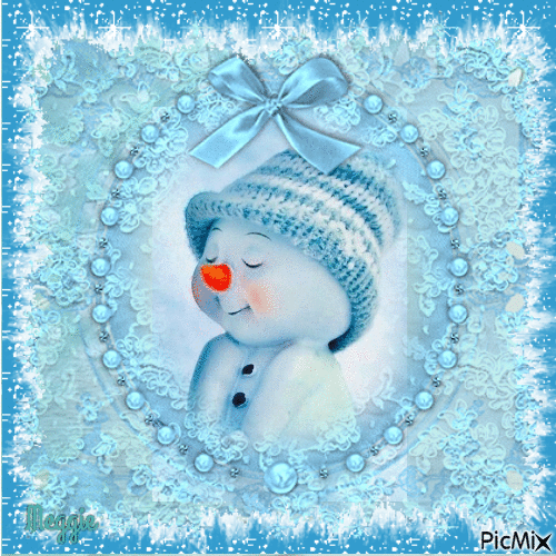 portrait of a  snowbaby - Δωρεάν κινούμενο GIF