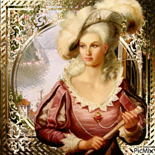 Дама 18 век - Gratis geanimeerde GIF