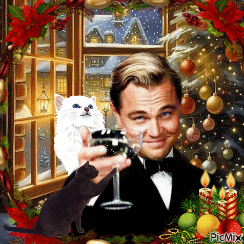 Favorite actor at Christmas - Free animated GIF