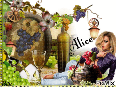 Les vendanges d'Alice - Bezmaksas animēts GIF