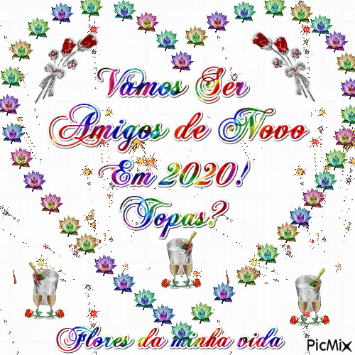 Vamos Ser Amigos de Novo em 2020! Topas - Бесплатный анимированный гифка