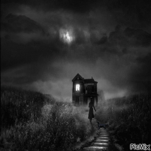 THE HOUSE AT THE END OF THE PATH - Gratis animerad GIF