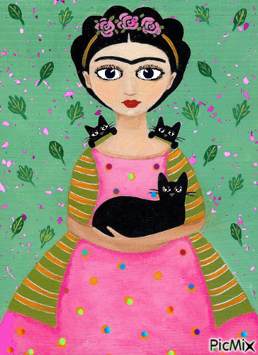Frida Kahlo - Безплатен анимиран GIF
