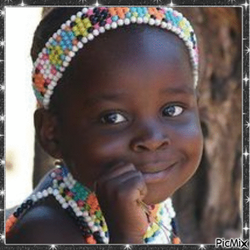 Merveilleux enfant(s) d'Afrique - GIF animé gratuit
