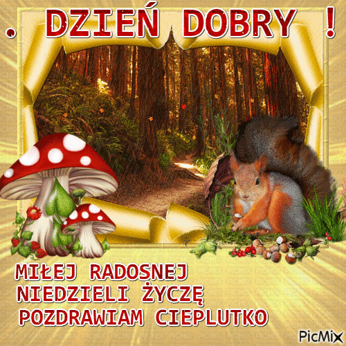 DZIEŃ DOBRY - GIF animé gratuit