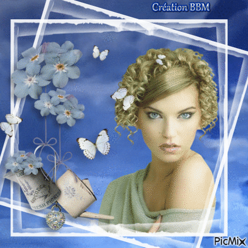 Portrait femme par BBM - Ücretsiz animasyonlu GIF