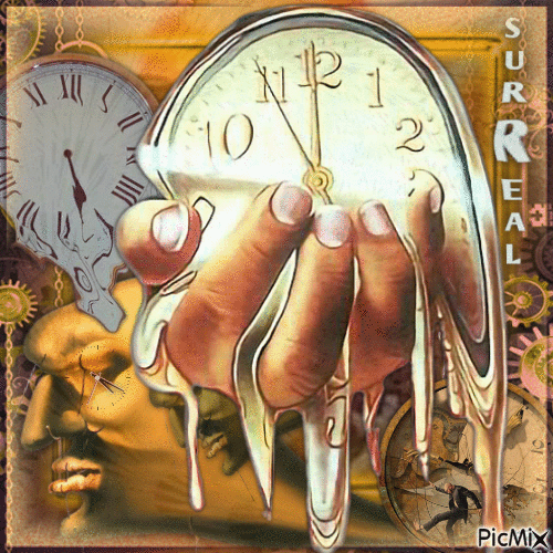 Surreal Clock - Ingyenes animált GIF