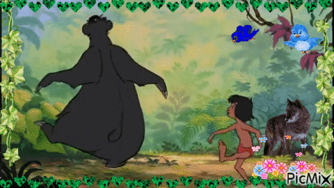 Mowgli - GIF animado grátis