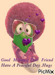 Cucumber Lady Good Morning Friend GIF - Animovaný GIF zadarmo