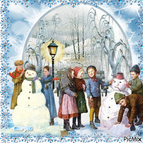 vintage hiver - Ingyenes animált GIF