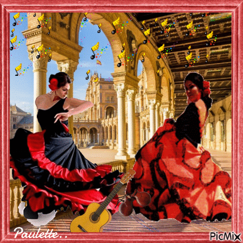 flamenco - GIF animado grátis