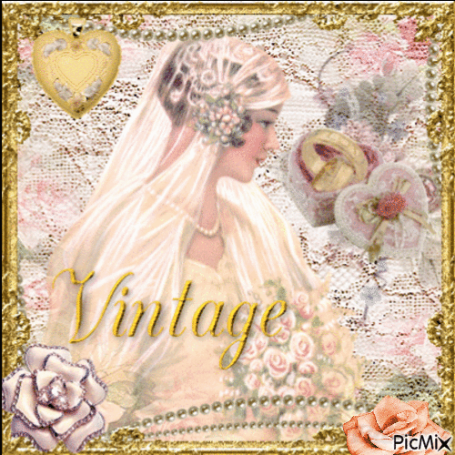 Vintage Bride - Darmowy animowany GIF