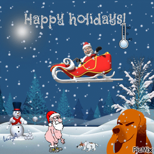 Happy holidays:-) - GIF animate gratis