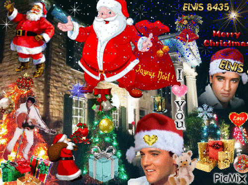 *** Joyeux Noël 2014 mon Elvis *** - Bezmaksas animēts GIF