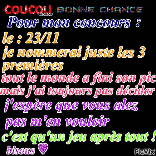 INFOS concour n° 6 - Free animated GIF