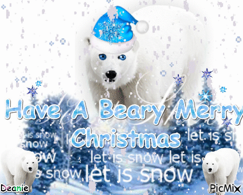 Beary Merry Christmas - Besplatni animirani GIF