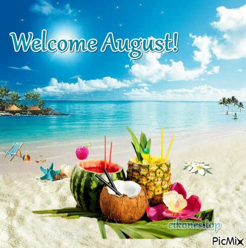 Welcome August! - darmowe png