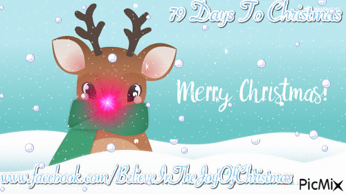 79 days to christmas - GIF animado gratis