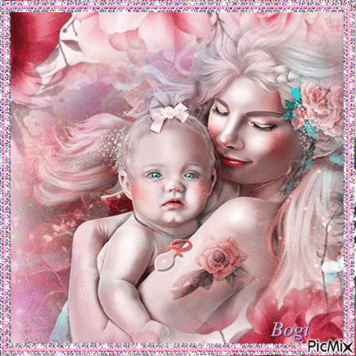 Mother and child... - Бесплатни анимирани ГИФ
