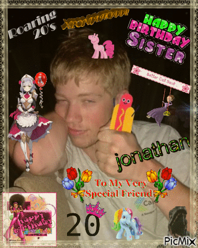 Jonathan had a birthday - Gratis geanimeerde GIF