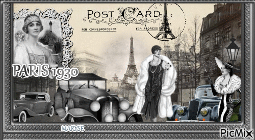 vintage paris - Darmowy animowany GIF