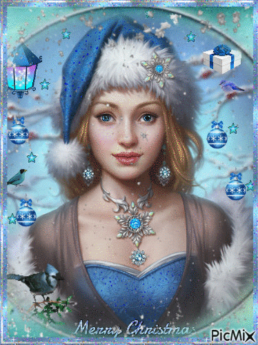 Blue Christmas - Δωρεάν κινούμενο GIF
