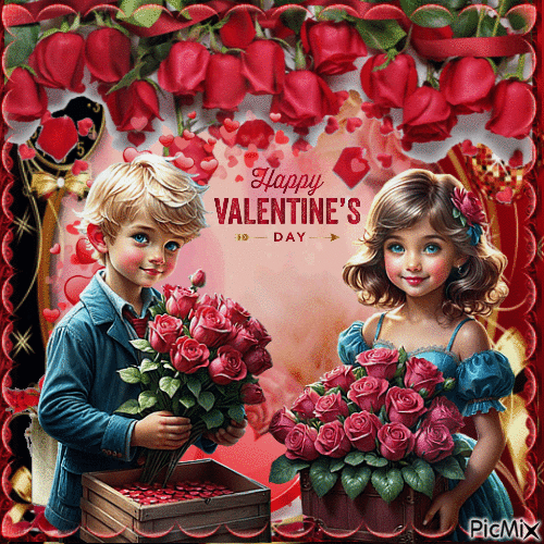 Saint valentin - Бесплатный анимированный гифка