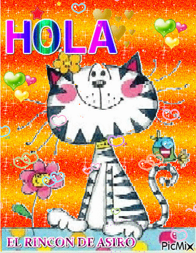 HOLA - Бесплатный анимированный гифка