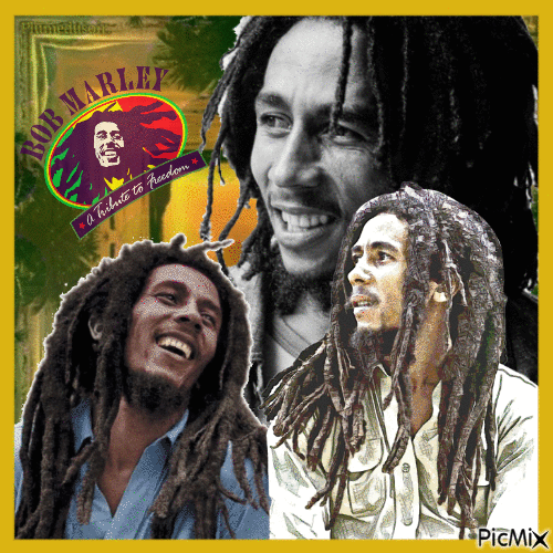 Hommage à Bob Marley. - GIF animado grátis