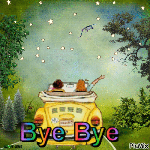 Bye bye - Animovaný GIF zadarmo