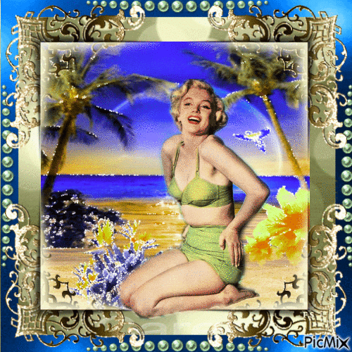 Marilyn Monroe, Actrice américaine - Bezmaksas animēts GIF