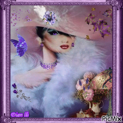Classy Lady in Purple.. - Δωρεάν κινούμενο GIF