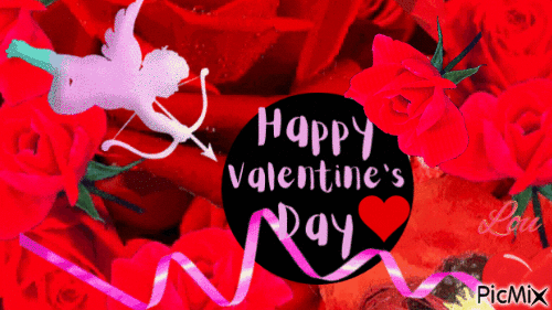Happy Valentine's Day 🌹🌹🌹 - Бесплатный анимированный гифка