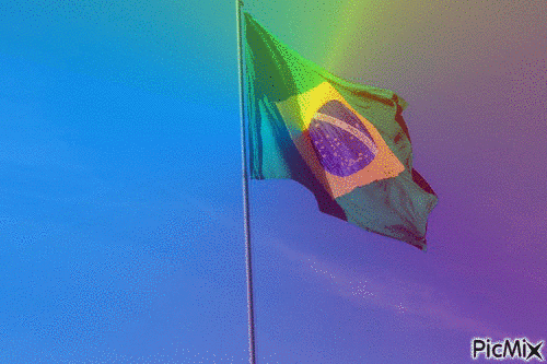 Bandeira do Brasil - Nemokamas animacinis gif