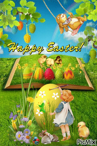 happy easter - Free animated GIF